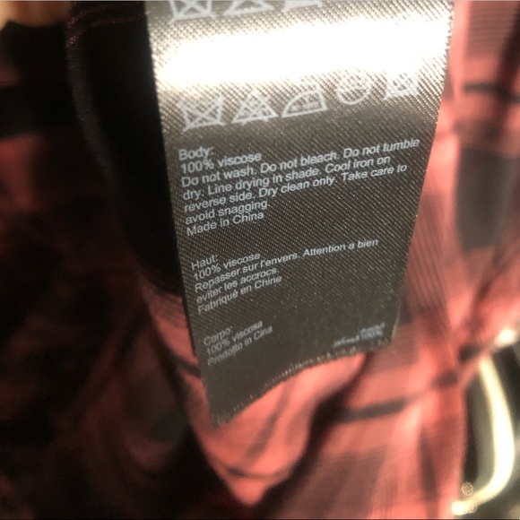 COPY - All Saints plaid medium size wrap top - Picture 6 of 6